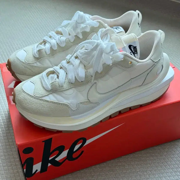 [BUNJANG] Nike x Sacai Vaporwaffle All White 275 / 나이키 사카이 베이퍼와플 올 화이트 275