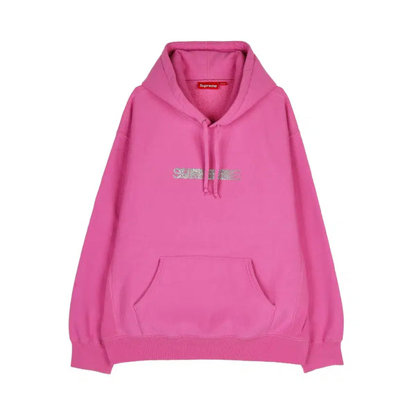 [BUNJANG] Supreme Swarovski Motion Logo Hooded Sweatshirt Pink / [L] 슈프림 스와로브스키 모션 로고 후드 스웨트셔츠 핑크 - 25FW