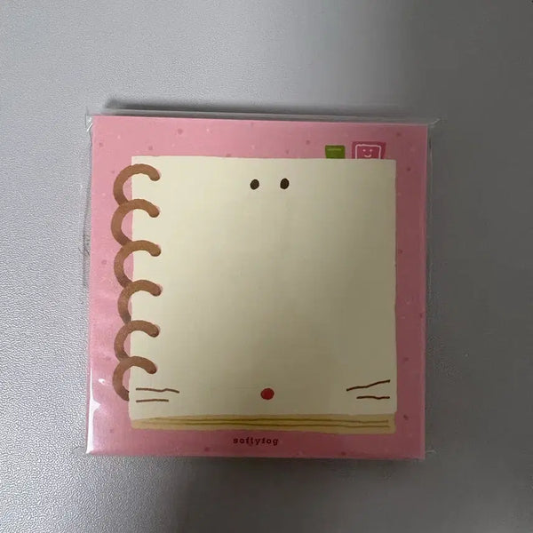 [BUNJANG] Softie Fog Spring Notebook Memo Pad / [미개봉] 소프티포그 스프링노트 떡메모지