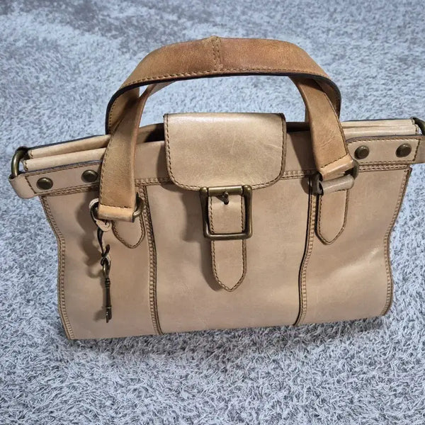 [BUNJANG] Fossil Vintage Leather Satchel Bag / 파슬(Fossil) 빈티지 레더 사첼백