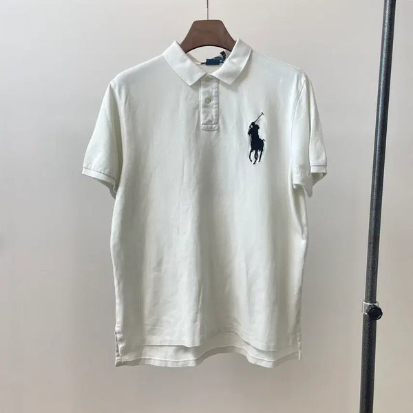 [BUNJANG] Polo Ralph Lauren Big Pony Back Numbering Short Sleeve Polo Shirt (Custom Fit XL) / (커스텀핏 XL) 폴로 랄프로렌 빅포니 백넘버링 반팔 카라티