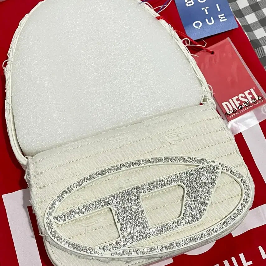 [BUNJANG] Diesel 1DR Shoulder Bag Off-White / (새상품) 디젤 1DR 숄더백 오프화이트