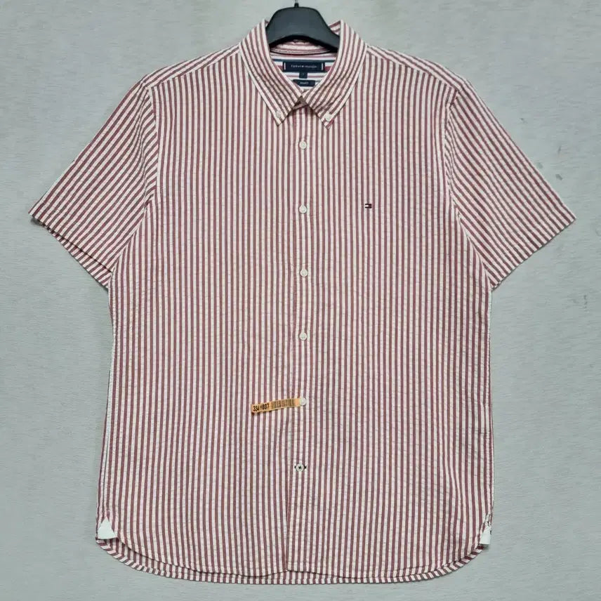 [BUNJANG] Tommy Hilfiger Striped Short Sleeve Shirt Men's L / 타미힐피거 반팔 셔츠 남자105사이즈ㅡ0416ㅁㅁ