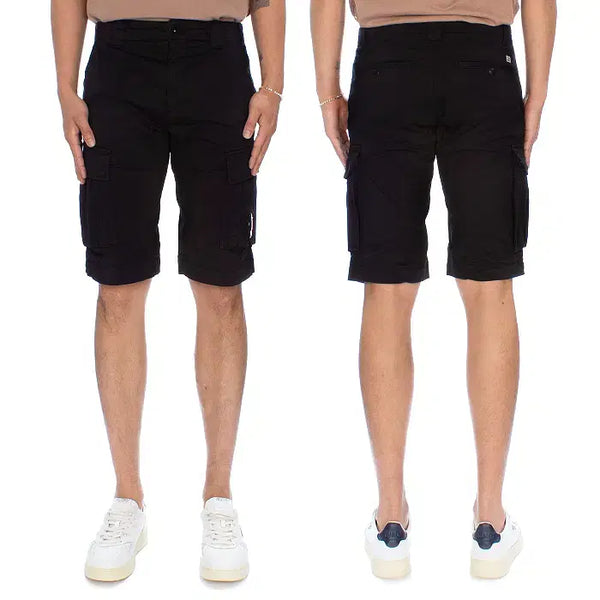 [BUNJANG] CP Company Men's Lens Goggle Cotton Blend Shorts Black 14CMBE116A / CP컴퍼니 남성 렌즈 와펜 반바지 14CMBE116A 005694G 99