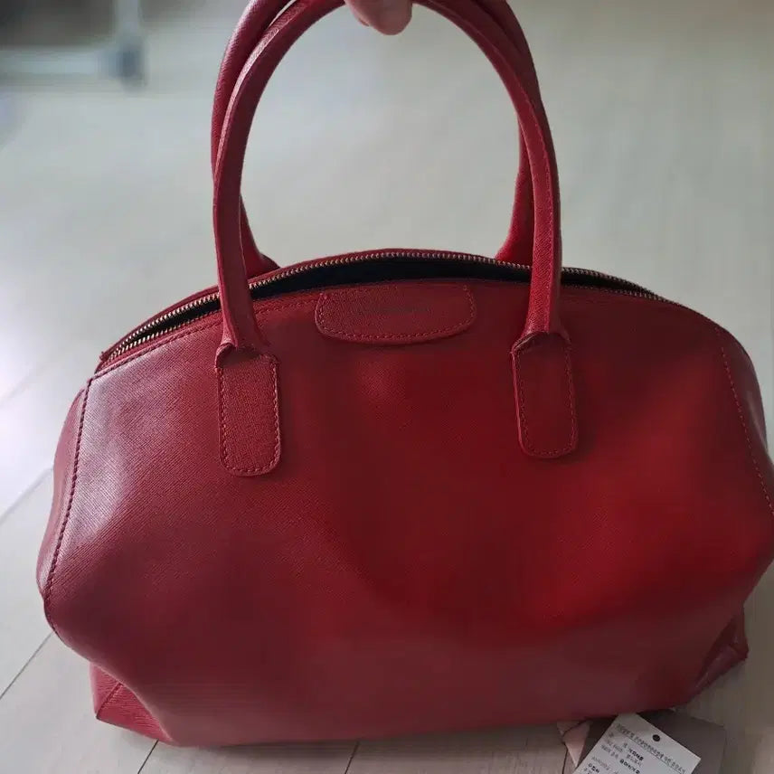 [BUNJANG] Red Leather Tote Bag / 레드 토트백