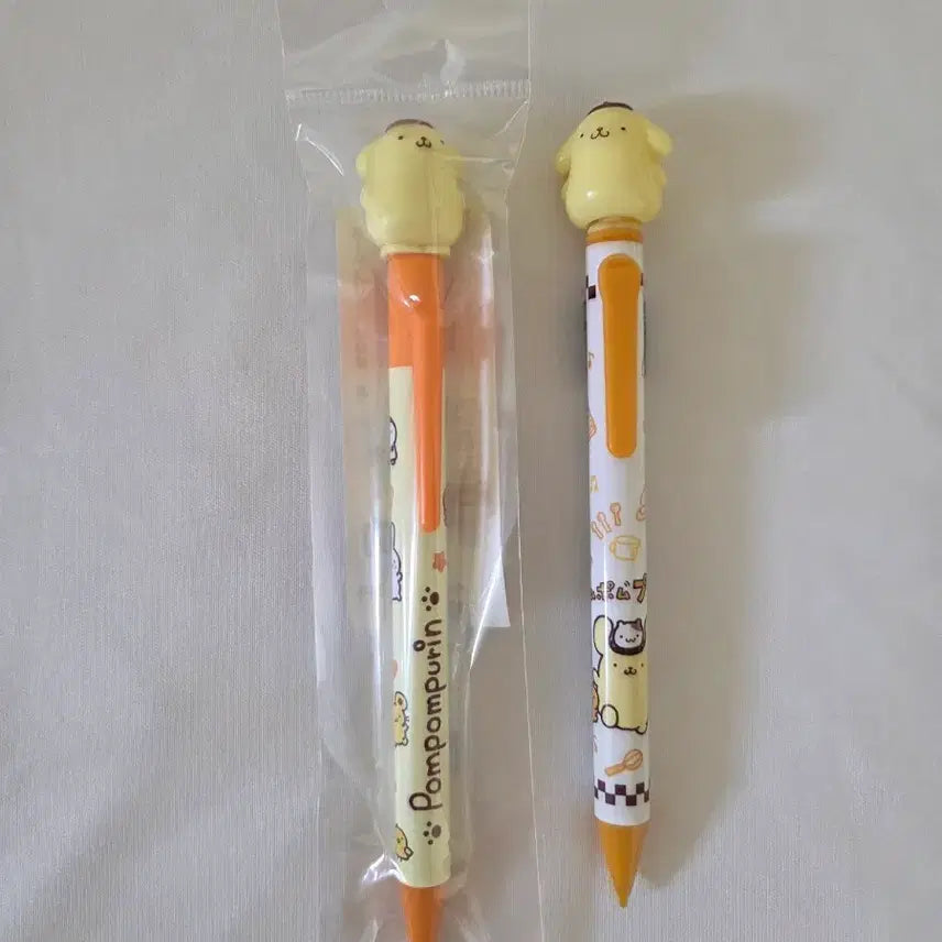 [BUNJANG] Sanrio Pompompurin Mascot Mechanical Pencil & Ballpoint Pen Bundle Set / 일괄 ) 산리오 폼폼푸린 마스코트 샤프 볼펜