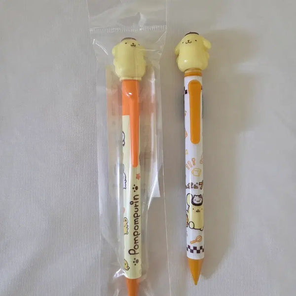 [BUNJANG] Sanrio Pompompurin Mascot Mechanical Pencil & Ballpoint Pen Bundle Set / 일괄 ) 산리오 폼폼푸린 마스코트 샤프 볼펜
