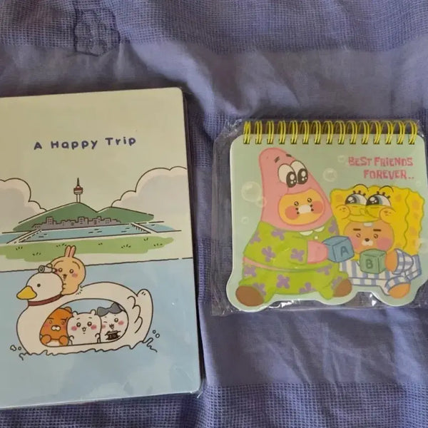 [BUNJANG] Kakao Friends Chun-sik & SpongeBob Spring Notebook Set / 춘식이  노트  스펀지밥  세트