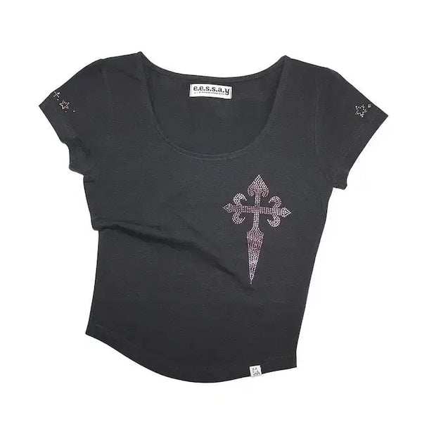 [BUNJANG] ESSAY Seraphic T-Shirt Charcoal / eessay 에세이 seraphic T shirt-charcoal
