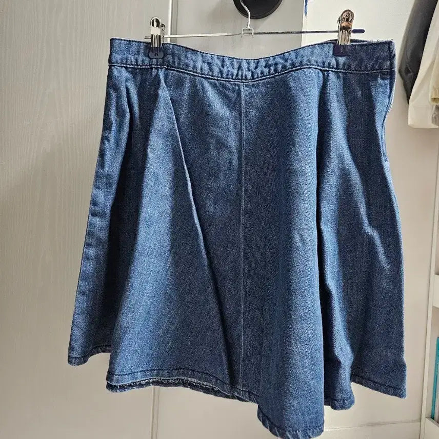 [BUNJANG] Denim Flare Midi Skirt / 청치마 플레어 스커트