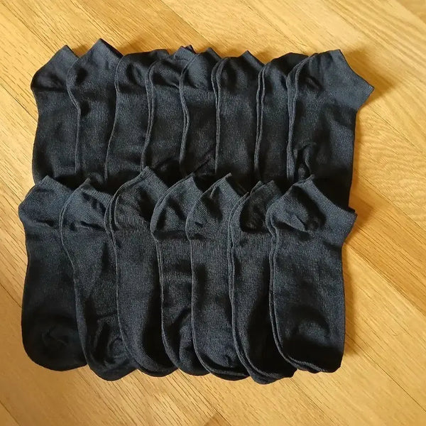 [BUNJANG] 16 Pairs Black Socks / 블랙 양말 16켤레