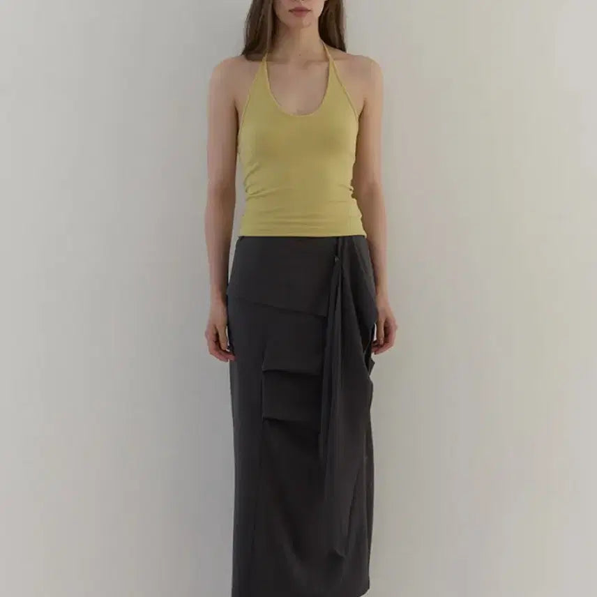 [BUNJANG] Asura TUK Wrap Skirt / 아수라 TUK WRAP SKIRT