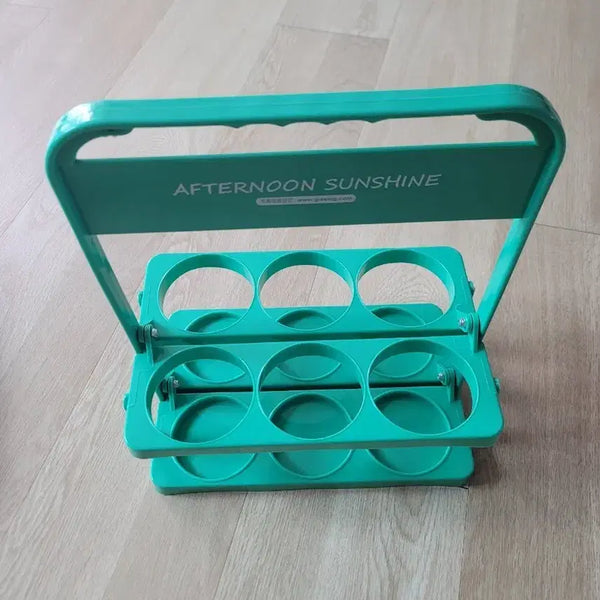 [BUNJANG] Folding Beverage Carrier 6-Pack / 접이식 음료 캐리어 6구