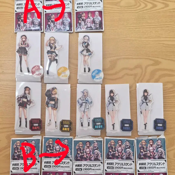 [BUNJANG] Nier: Automata FamilyMart Collaboration Acrylic Stand & A5 Clear File Set / 니케 초창기 첫콜라보 일본패밀리마트 아크릴스탠드+A5클리어파일