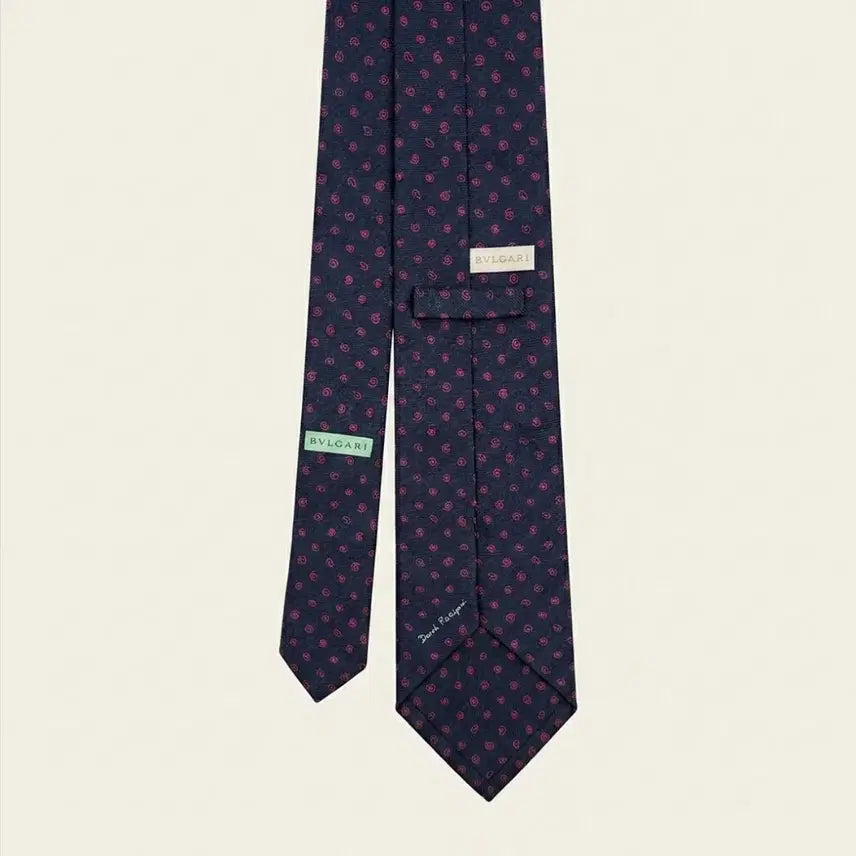 [BUNJANG] Bvlgari x Davide Pizzigoni Seven-Fold Necktie / 정품/최고급 불가리 x 다비데 피치고니 세븐폴드 넥타이