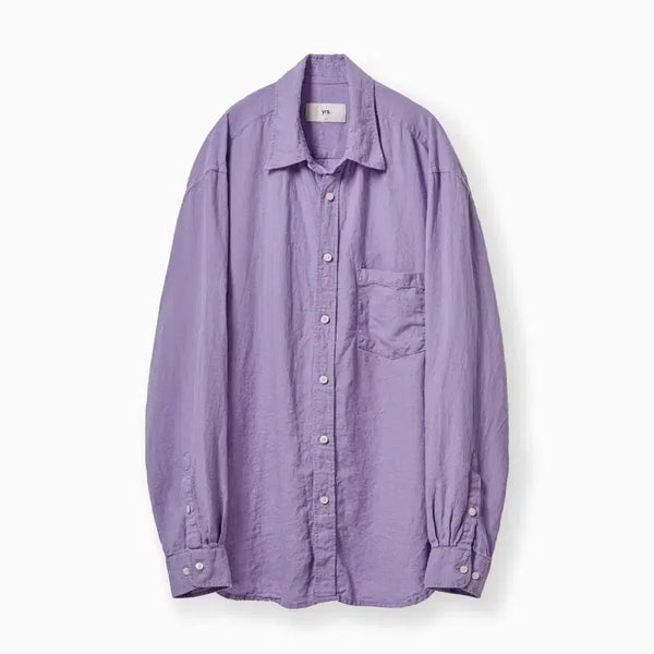 [BUNJANG] YEARSAGO Linen Poika Shirt Classic Fit Lavender M / [구매] 이얼즈어고 린넨 포이카 셔츠 클래식 핏 라벤더 M