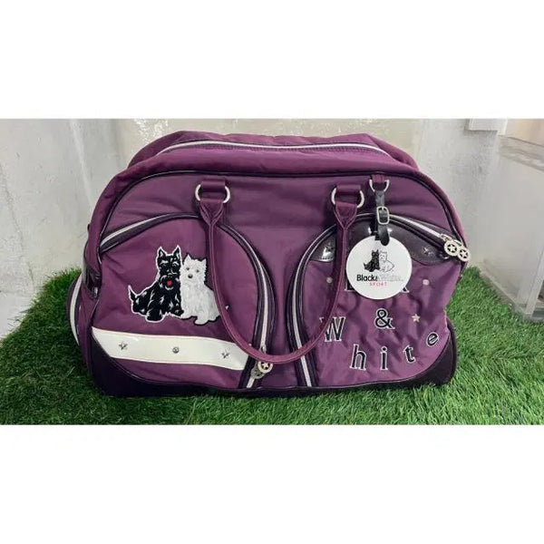 [BUNJANG] Black & White Boston Bag - Used Golf Bag / 보스턴백 블랙앤화이트 중고보스턴백 골프용품