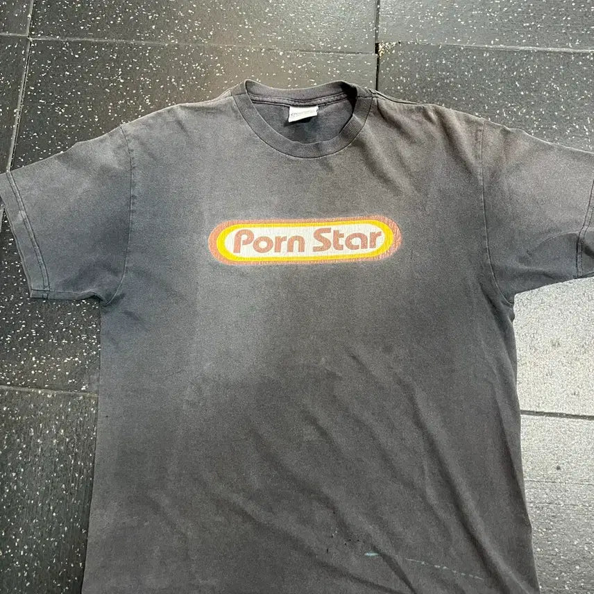 [BUNJANG] Porn Star Vintage T-Shirt / Porn star 반팔 티셔츠