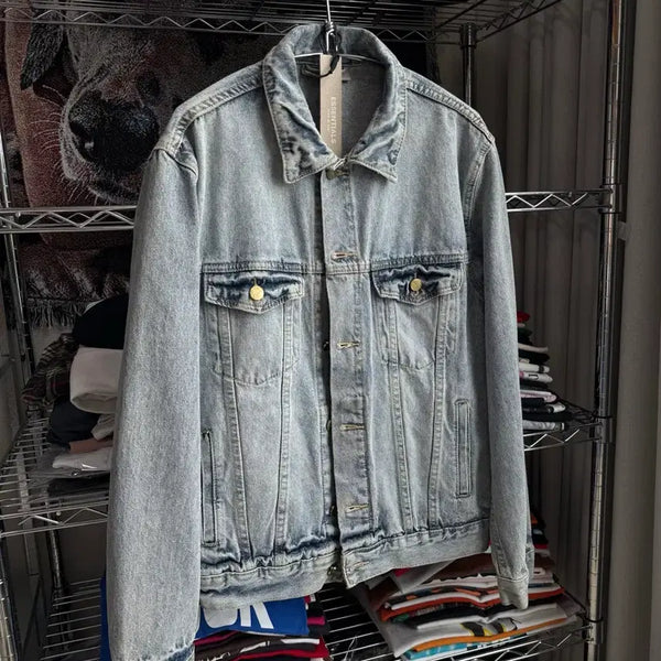 [BUNJANG] Fear of God Essentials Denim Trucker Jacket M / 피오갓 에센셜 데님 트러커 자켓
