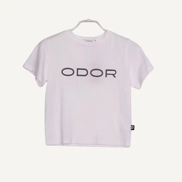 [BUNJANG] ODOR Logo Crop T-Shirt / ODOR 오도어 로고 크롭 티셔츠_A392