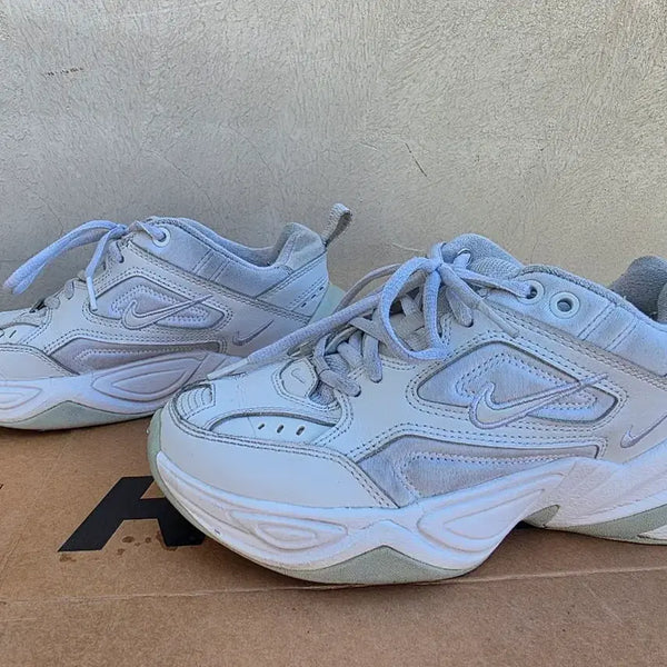 [BUNJANG] Nike M2K Tekno White Women's Shoes (225mm) / 나이키 M2K 테크노 화이트 225