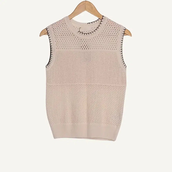 [BUNJANG] FRONTROW Punch Knit Vest / FRONTROW 프론트로우 펀칭 니트 베스트 XS_A404