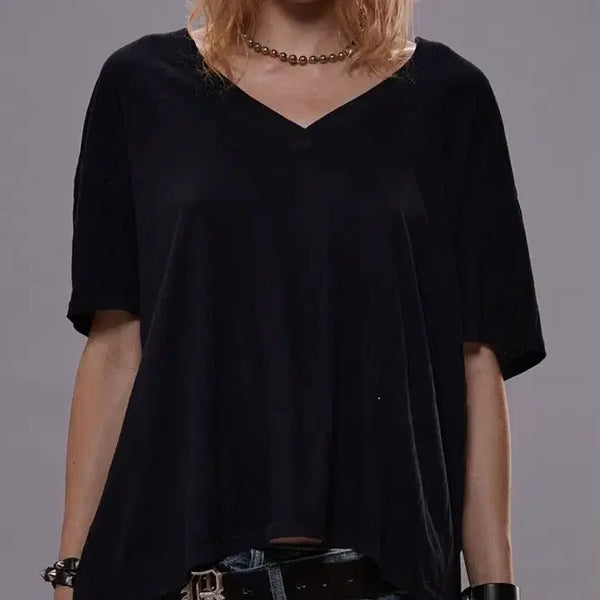[BUNJANG] R13 Cashmere Blend V-Neck Loose T-Shirt (XS) / R13 캐시미어 브이넥 루즈 티셔츠 (XS)