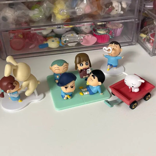 [BUNJANG] Crayon Shin-chan Play House Figure Full Set (Includes Hidden Shiro) / 짱구 소꿉놀이 피규어 풀세트