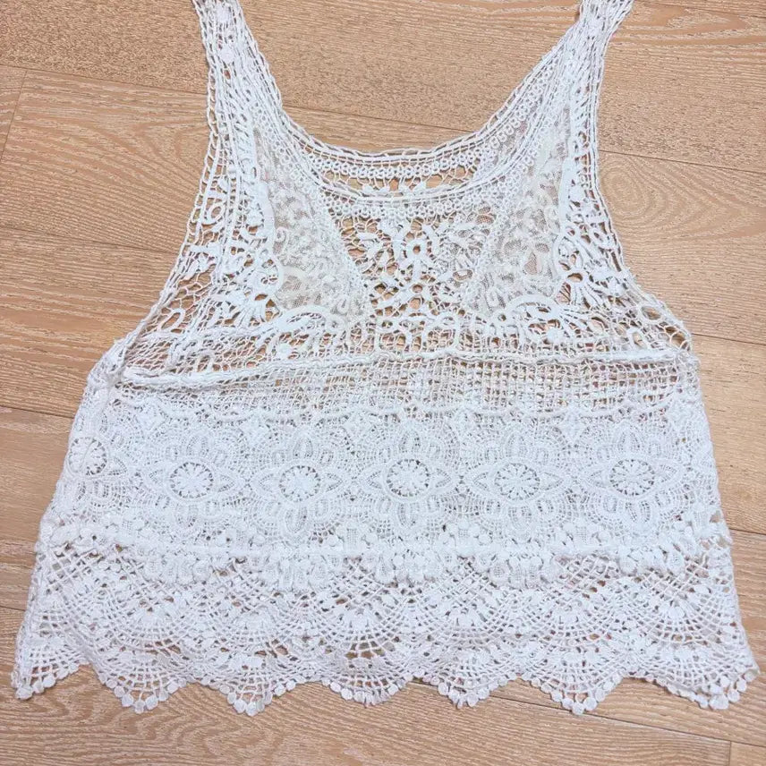 [BUNJANG] Vintage Lace Layered Camisole / 빈티지 레이어드 나시