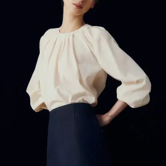 [BUNJANG] SIE PinTuck Blouse / SIE 시에 헤이즈 핀턱 블라우스-26ss