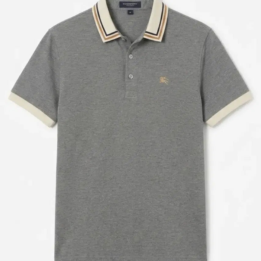 [BUNJANG] Burberry Grey Polo Shirt M / 버버리 그레이 폴로 카라티 셔츠 M