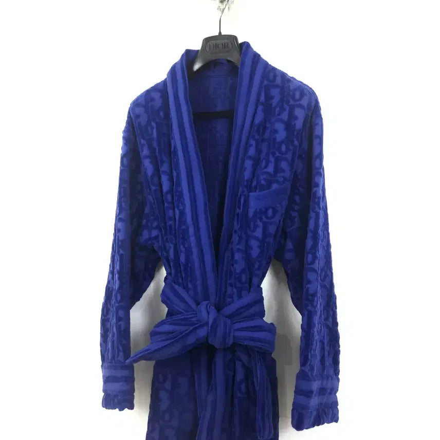 [BUNJANG] Dior Oblique Jacquard Terry Robe Gown / 디올 오블리크 자카드 테리 로브 가운 M 정품 | 쇼핑백 포함 | 국내가