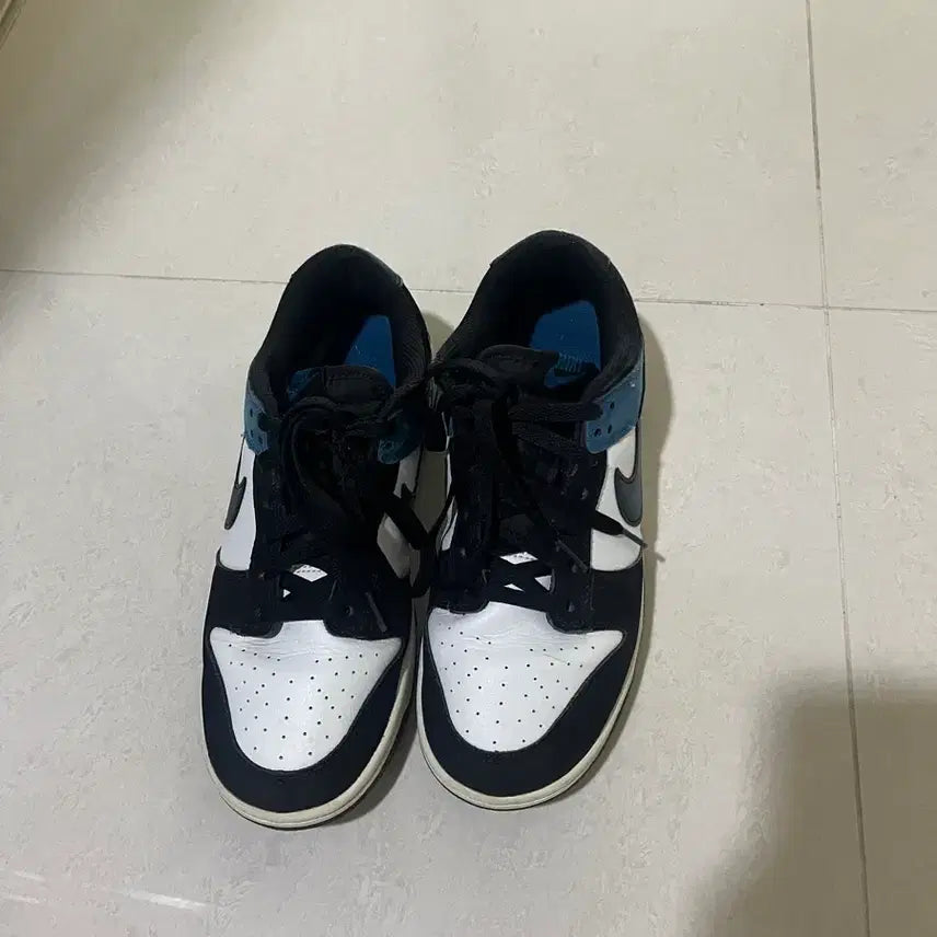 [BUNJANG] Nike Dunk Low Retro Summit White Industrial Blue / 나이키 덩크 로우 레트로 서밋 화이트 인더스트리얼 블루 260