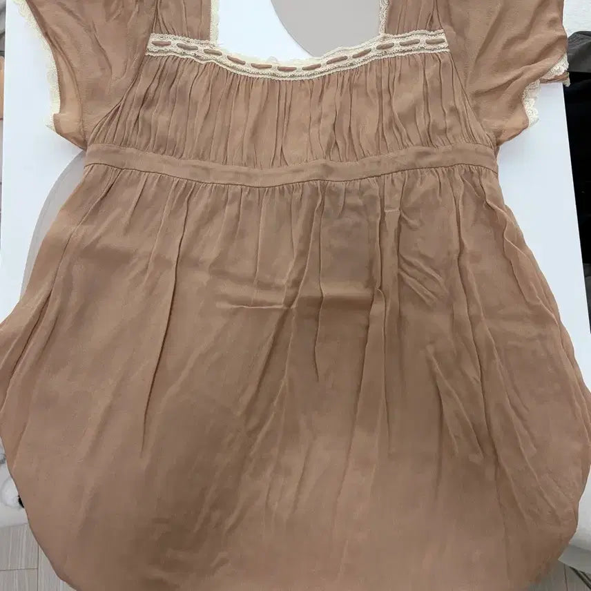 [BUNJANG] Zara Combo Lace Dress - Large / 자라 ZARA 콤비 레이스 원피스 택O 미착용 새제품 라지 L