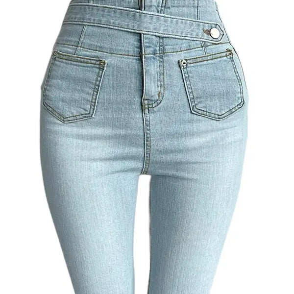 [BUNJANG] Light Wash High-Waist Bootcut Pants (Size S) / 연청 하이웨스트 부츠컷팬츠S