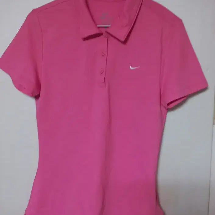 [BUNJANG] Nike Women's Pink Short Sleeve Polo Shirt / 나이키 여성 핑크 반팔 카라티