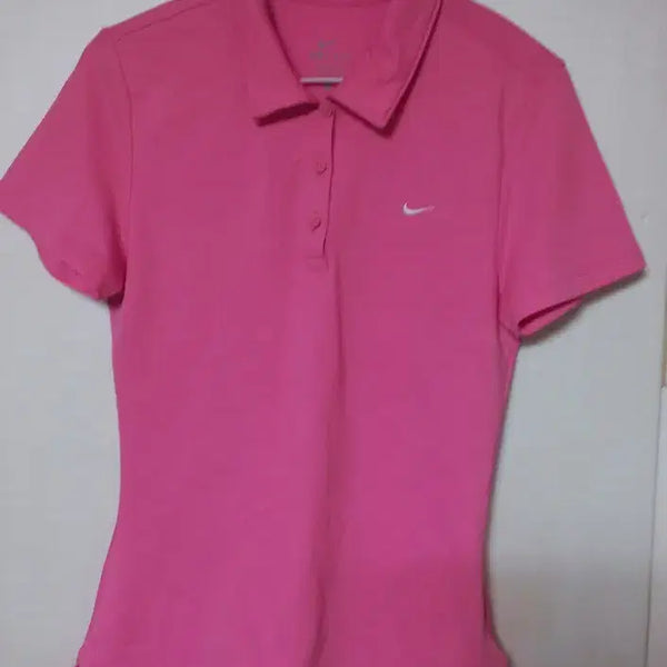 [BUNJANG] Nike Women's Pink Short Sleeve Polo Shirt / 나이키 여성 핑크 반팔 카라티