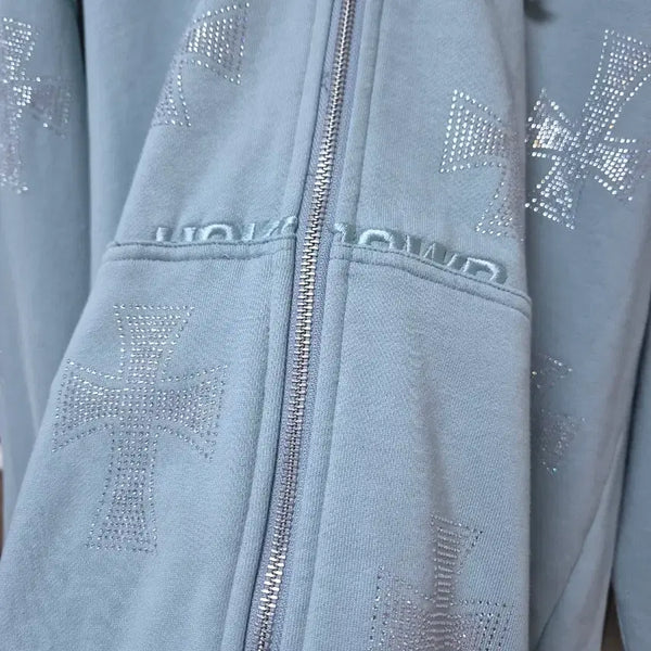 [BUNJANG] Unknown London Sky Blue Hoodie / Unknown london 하늘색 후드 (언노운 런던)