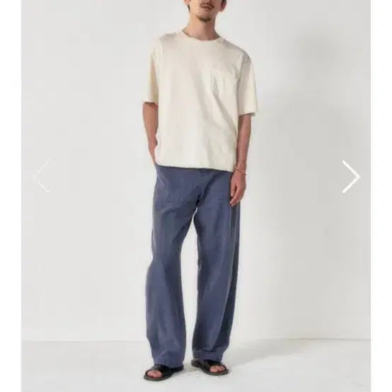 [BUNJANG] Artifects Curved Fatigue Pants (French Blue) / 아트이프액츠 커브드 퍼티그 팬츠(프렌치 블루)