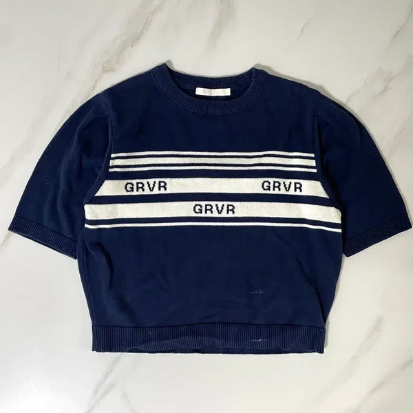 [BUNJANG] Grove Short Sleeve Knit Top / 그로브 반팔 니트