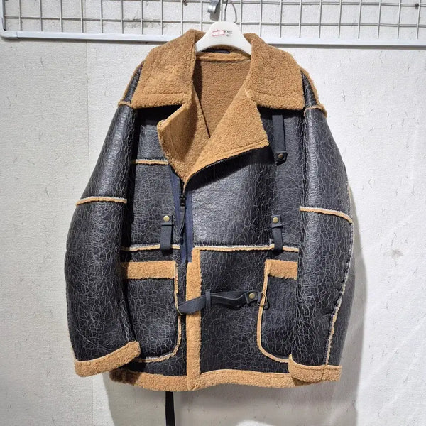 [BUNJANG] The Ilma Leather Mustang Jacket / 더 일마 무스탕 자켓