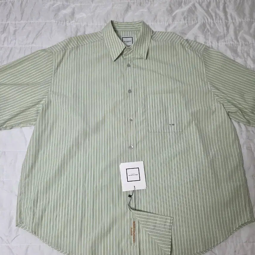 [BUNJANG] Wooyoungmi Striped Shirt / 우영미 스트라이프 셔츠 52 새상품