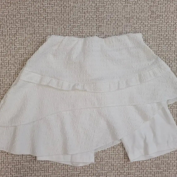 [BUNJANG] Place Studio White Frill Skirt / 플레이스 스튜디오  화이트 프릴 스커트