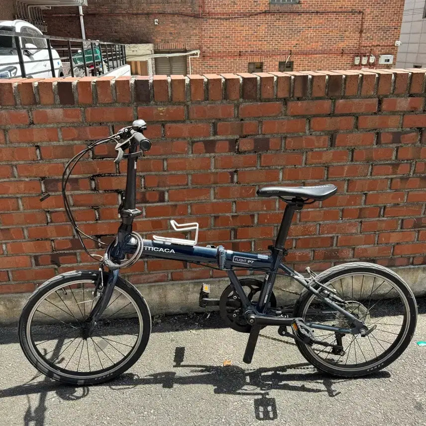 [BUNJANG] Tikitaka Flight P7 Folding Bicycle Navy / 티티카카 미니벨로 p7