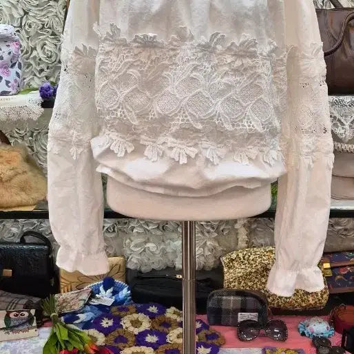 [BUNJANG] PARK GIRL Off-Shoulder Lace Blouse / PARK GIRL 블라우스(66)