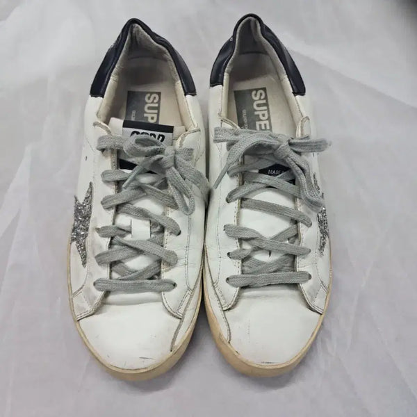 [BUNJANG] Golden Goose Superstar Sneakers White Silver Star / 골든구스 슈퍼스타 화이트 실버스타 스니커즈