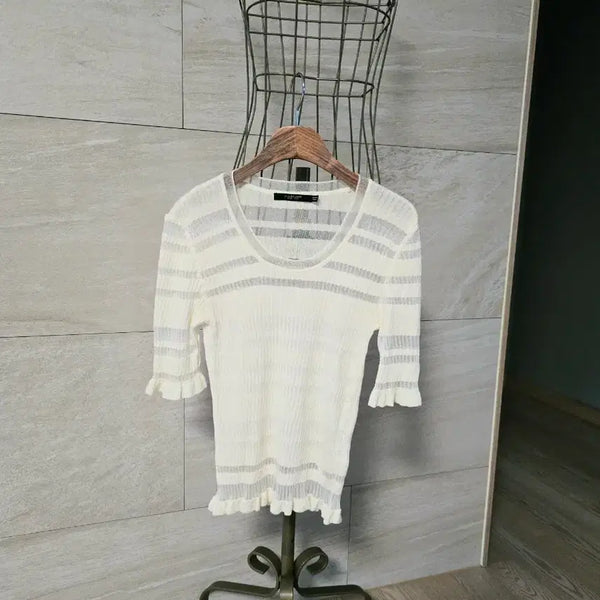 [BUNJANG] Jill Stuart Women's Frill Knit / [s] 질스튜어트 여성 프릴 니트