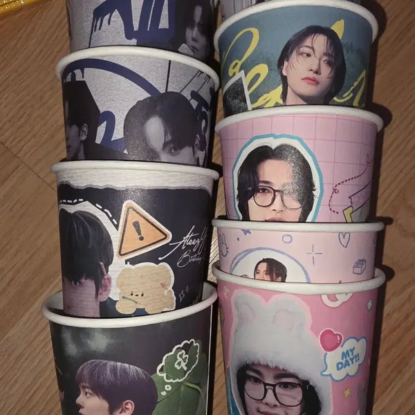 [BUNJANG] ATEEZ Yeosang Seonghwa Cup Holder Goods / 에이티즈 생카 생일카페 컵 홀더 굿즈 윤호 성화
