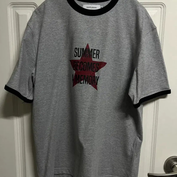 [BUNJANG] Dope Jayson Summer Star Vintage Ringer T-Shirt Melange Grey / (M) 도프제이슨 서머 스타 빈티지 링거 티셔츠 멜란지 그레이