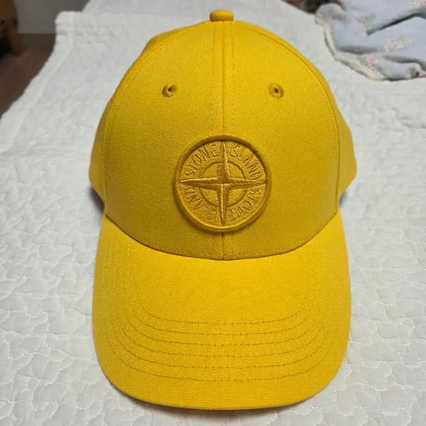 [BUNJANG] Stone Island Yellow Cotton Cap / 스톤아일랜드 볼캡 옐로우